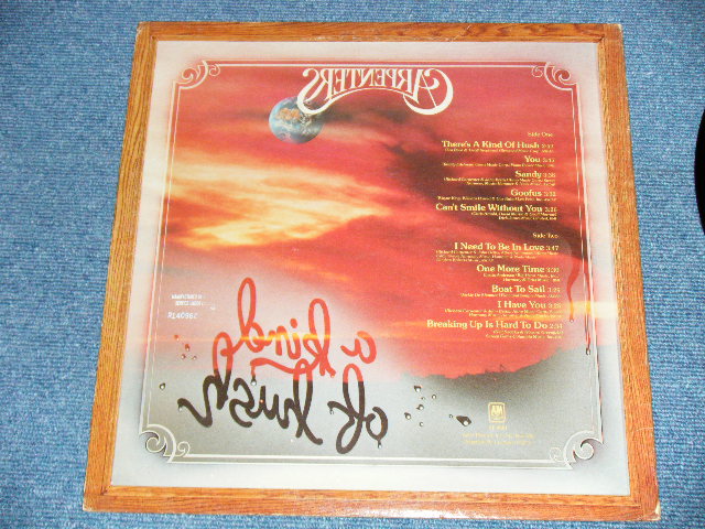 画像: CARPENTERS - A KIND OF HUSH  ( Matrix No. R 140968A 2/   R 140968B 1/ )( Ex++/MINT- ) With  ORIGINAL INNER SLEEVE  /  1976 US AMERICA ORIGINAL "2nd Press Label" Used  LP 