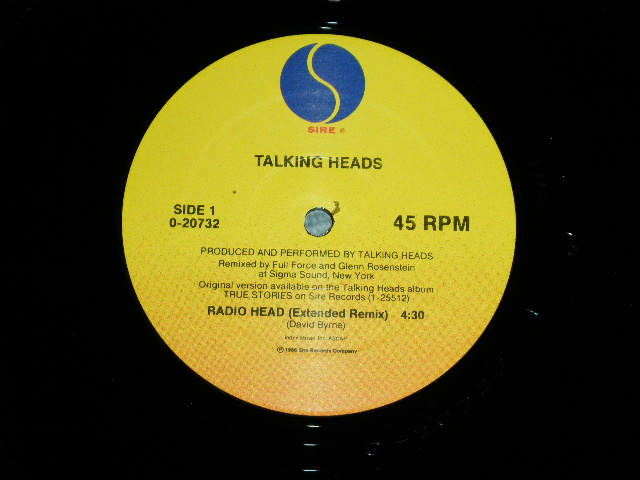 画像: TALKING HEADS - RADIO HEAD   ( Ex+++/MINT-  ) / 1986 US AMERICA ORIGINAL Used 12" 