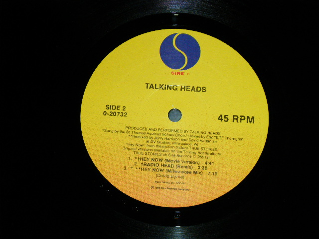 画像: TALKING HEADS - RADIO HEAD   ( Ex+++/MINT-  ) / 1986 US AMERICA ORIGINAL Used 12" 