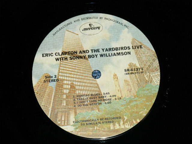 画像: SONNY BOY WILLIAMSON & THE YARDBIRDS - ERIC CLAPTON & The YARDBIRDS LIVE WITH SONNY BOY WILLIAMSON ( Ex++/Ex+++) / 1970's Press  US AMERICA STEREO Used LP 