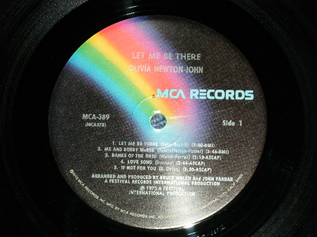 画像: OLIVIA NEWTON-JOHN -  LET ME BE THERE (Matrix# W2/W2)  ( Ex+++/Ex+++)  /1973 US AMERICA   ORIGINAL Used LP 