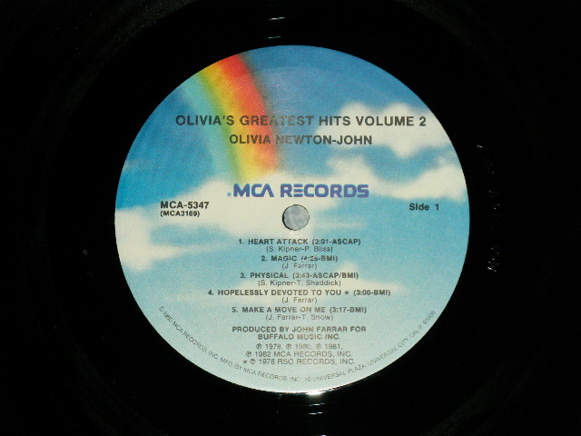 画像: OLIVIA NEWTON-JOHN - GREATEST HITS VOL.2   (Matrix #  WL-6 / WL-7 )  (MINT-/MINT- )  /1981 US AMERICA ORIGINAL Used LP 