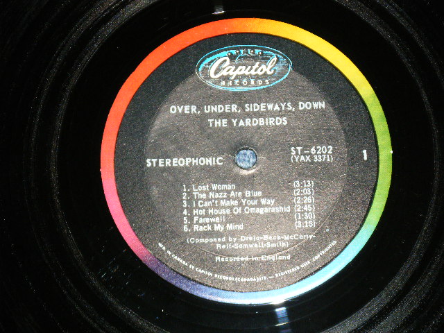 画像: THE YARDBIRDS  - OVER UNDER SIDEWAYS DOWN  ( MINT/MINT-) / CANADA Only REISSUE Used LP 