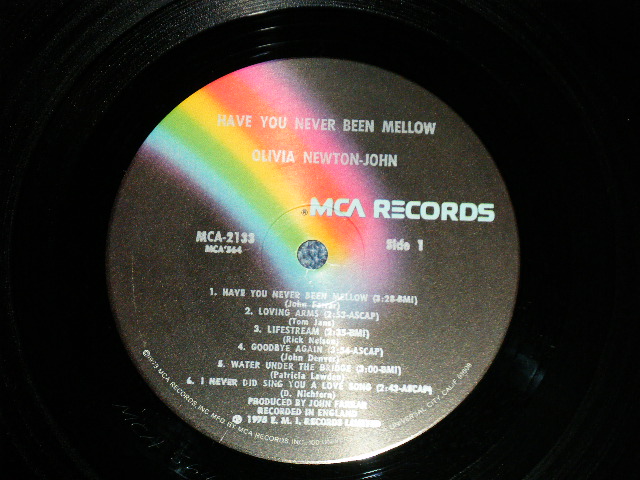 画像: OLIVIA NEWTON-JOHN - HAVE YOU NEVER BEEN MELLOW (Matrix # W7/W10)  (Ex++/MINT^)  /1975 US AMERICA ORIGINAL Used LP 