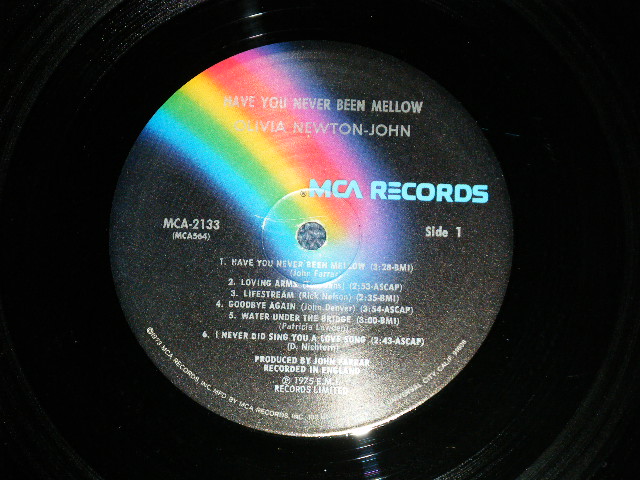 画像: OLIVIA NEWTON-JOHN - HAVE YOU NEVER BEEN MELLOW (Matrix # W4/W8)  ( Ex/Ex++ )  /1975 US AMERICA ORIGINAL Used LP 