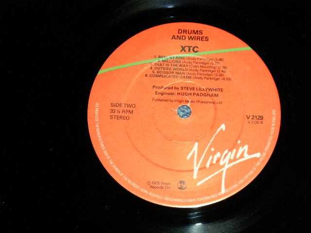 画像: XTC - DRUMS & WIRES (GREEN & RED Label)(  Ex++/MINT-) / 1979 UK ENGLAND ORIGINAL  Used LP 