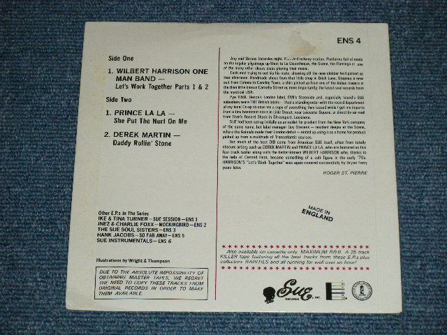 画像: v.a.Omnibus ( WILBERT HARRISON,PRINCE LA LA,DEREK MARTIN) - SUE SOUL BROTHERS (Ex+++,Ex/Ex++)  / 1983 UK ENGLAND ORIGINAL Used 7"33 EP 