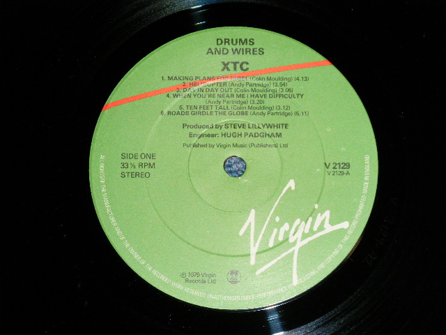 画像: XTC - DRUMS & WIRES (With INSERTS) (Ex++/MINT-) / 1979 CANADA ORIGINAL "GREEN & RED Label" Used LP 