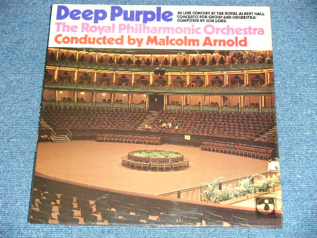 画像: DEEP PURPLE The ROYAL PHILHARMONIC Orchestra Conducted by MALCOLM ARNOLD - DEEP PURPLE The ROYAL PHILHARMONIC Orchestra Conducted by MALCOLM ARNOLD: IN LIVE AT THE ROYAL ALBERT HALL : CONCERTO FOR GROUP AND ORCHESTRA ( Matrix # A-1/B-1 ) ( Ex++/Ex++ B-1:Ex )  / 1970 UK ENGLAND ORIGINAL HARVEST Used  LP 