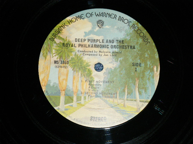 画像: DEEP PURPLE - CONCERTO FOR GROUP & ORCHESTRA ( Ex-/Ex++ Looks:Ex+)  / 1974 Version US AMERICA 2nd Press Label "BURBANK STREET Label" Used  LP 