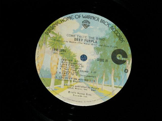 画像: DEEP PURPLE - COME TASTE THE BAND ( Ex+/Ex+)  / 1975 US AMERICA ORIGINAL 1st Press Label "BURBANK STREET Label" Used  LP 