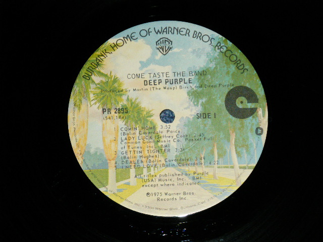 画像: DEEP PURPLE - COME TASTE THE BAND ( Ex+/Ex+)  / 1975 US AMERICA ORIGINAL 1st Press Label "BURBANK STREET Label" Used  LP 