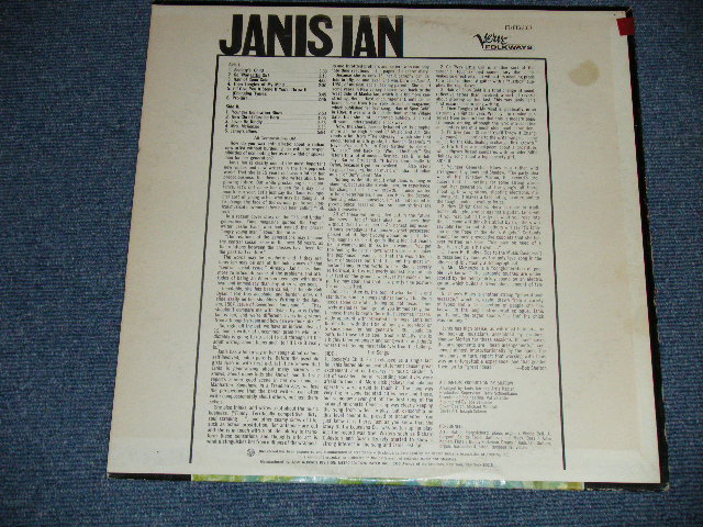 画像: JANIS IAN -  JANIS IAN ( Ex+/Ex+++)  / 1967 US ORIGINAL 1st Issued 1st Press "WHITE LABEL PROMO" MONO Used LP