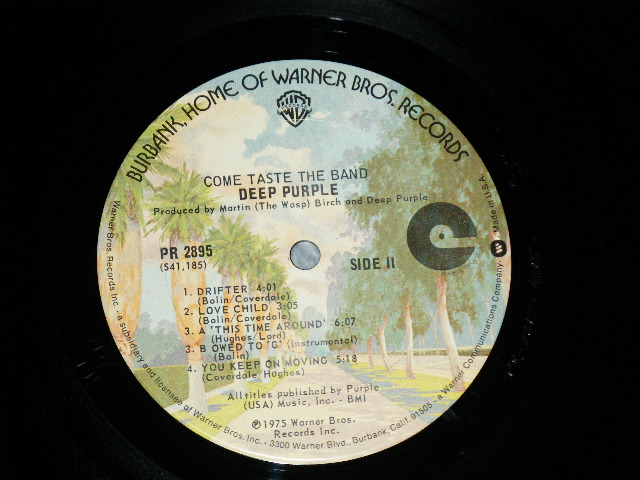 画像: DEEP PURPLE - COME TASTE THE BAND ( Ex+++/.MINT-)  / 1975 US AMERICA ORIGINAL 1st Press Label "BURBANK STREET Label" Used  LP 