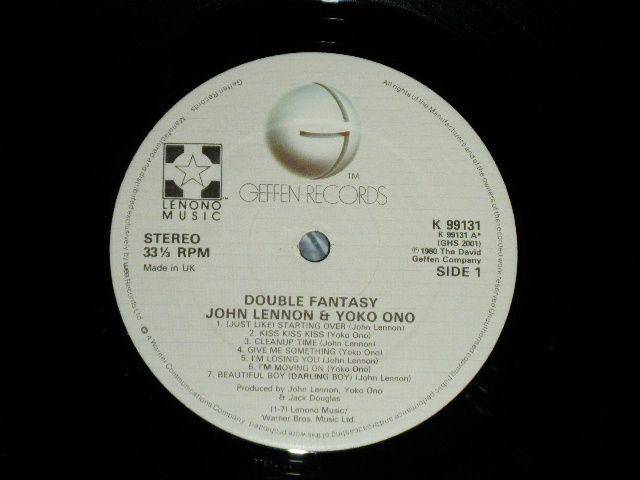 画像: JOHN LENNON of THE BEATLES & YOKO ONO - DOUBLE FANTASY ( Matrix # A E2 / B:ED2)(Ex++/Ex+++)   / 1980 UK ENGLAND ORIGINAL Used LP 