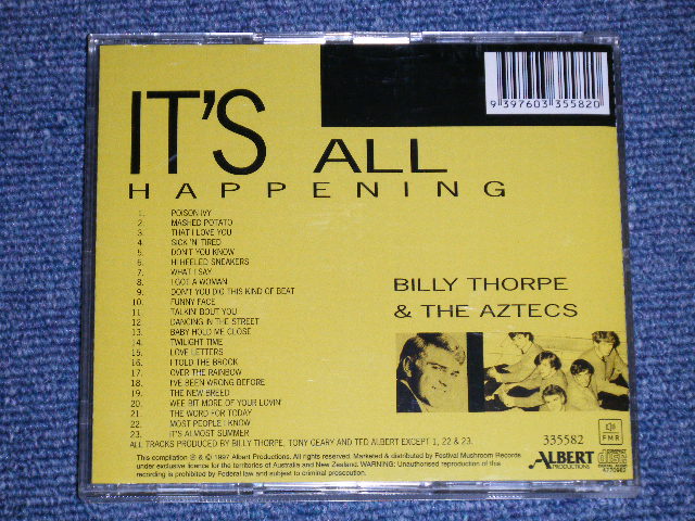 画像: BILLY THORPE & The AZTECS - IT'S ALL HAPPENING : 23 ORIGINAL HITS 1964-1975  (Ex/MINT)  / 1997 AUSTRALIA ORIGINAL "1st ISSUE" Used CD 
