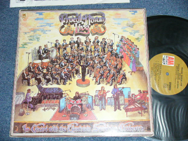 画像1: PROCOL HARUM -  LIVE IN CONCERT with EDOMONTON SYMPHONEY ORCHESTRA  ( Matrix # A) A&M SP 4569-M2- 1X　△16921(5)  / B) A&M SP 4570-M2-EX-1 XA △16921-x (10))( Ex/Ex Looks:Ex / 1972  US AMERICA  "1st  Press BROWN Label" Used LP