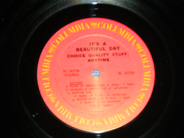 画像: IT'S A BEAUTIFUL DAY -CHOICE QUALITY STUFF /ANYTIME : With SONG SHEET INSERTS (Matrix # A)AL-30734-1H / B) BL-30734-1E )(Ex++/MINT-) / 1971 US AMERICA ORIGINAL "PROMO"  Used LP 