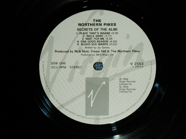 画像: The NORTHERN PIKES - SECRETS OF THE A;IBI ( Ex+/MINT-)  / 1988 CANADA ORIGINAL Used LP 