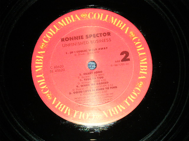 画像: RONNIE SPECTOR - UNFINISHED BUSINESS (Ex+++/Ex+++ ) / 1987 US AMERICA ORIGINAL Used LP