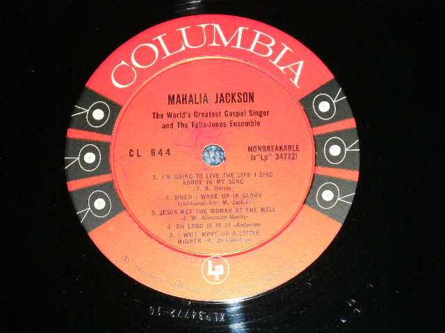 画像: MAHALIA JACKSON - THE WORLD'S GREATEST GOSPEL SINGER ( Ex++/Ex+++) / 1955 US AMERICA ORIGINAL "6 EYES Label"  MONO Used LP 
