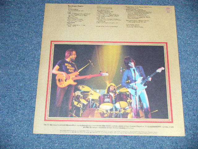 画像: Jeff  BECK Tim BOGERT & Carmine APPICE -  BECK BOGERT & APPICE (Ex/Ex)  / 1973 US AMERICA ORIGINAL"QUADROPHONIC : 4 CHANNEL" Used LP 