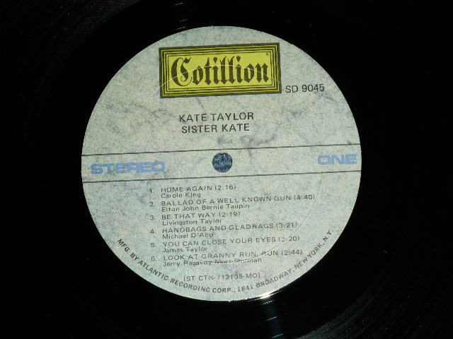 画像: KATE TAYLOR ( SISTER of JAMES TAYLOR ) - SISTER KATE ( Ex+++/Ex+++) / 1971 US AMERICA ORIGINAL "With OUTER SHRINK WRAP"  Used LP