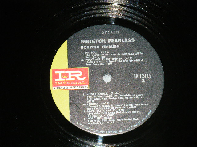 画像: HOUSTON FEARLESS - HOUSTON FEARLESS ( VG+/Ex A-1,2,3:VG ) / 1969 US AMERICA ORIGINAL STEREO   Used LP 