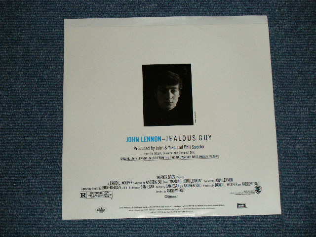 画像: JOHN LENNON of THE BEATLES - JEALOUS GUY  ( MINT-/MINT ) / 1988 US AMERICA Used 7" inch Single  With PICTURE SLEEVE