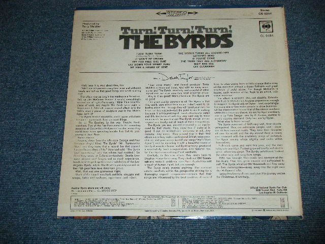 画像: BYRDS, THE - TURN! TURN! TURN!(Matrix # A) 1F / B) 1F ) (Ex++/Ex++ ) / 1965 US AMERICA ORIGINAL "360 SOUND Label" STEREO Used LP 