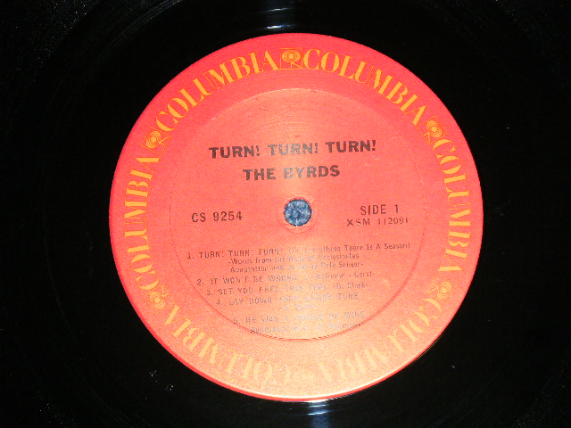 画像: BYRDS, THE - TURN! TURN! TURN!(Matrix # A) 1E Hand Writing / B) 2A ) (Ex+++/MINT-) / Early 1970 US AMERICA "2nd Ptress Label"  Used LP 