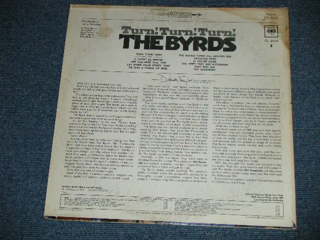 画像: BYRDS, THE - TURN! TURN! TURN!(Matrix # A) 2A / B) 2A ) ( VG/Ex++ ) / Early 1970 US AMERICA "2nd Ptress Label"  Used LP 