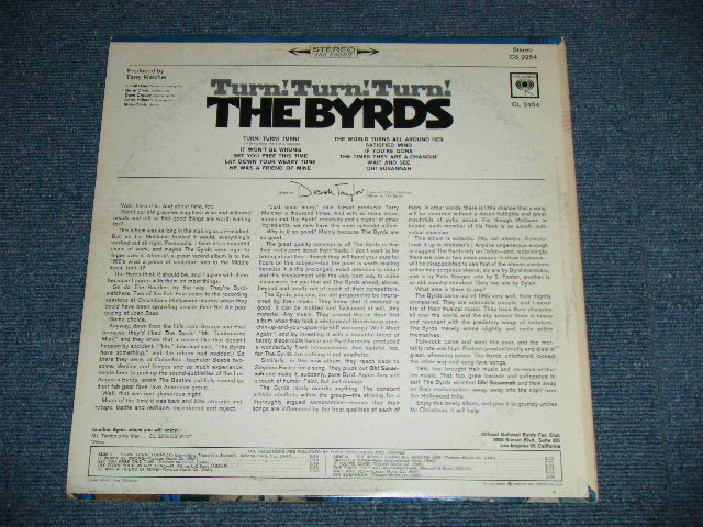 画像: BYRDS, THE - TURN! TURN! TURN!(Matrix # A) 1A / B) 1A ) (Ex+/Ex++ Looks:Ex+++) / 1965 US AMERICA ORIGINAL "360 SOUND Label" STEREO Used LP 