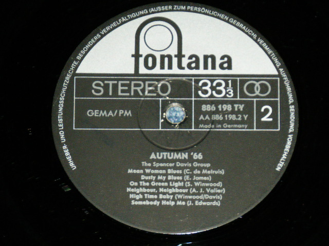 画像: SMALL FACES - AUTUMN '66  ( VG++/Ex++ Looks:Ex+) / 1966 WEST-GERMAN GERMANY ORIGINAL Used LP 