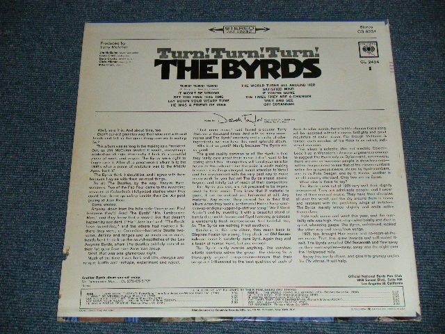 画像: BYRDS, THE - TURN! TURN! TURN!(Matrix # A) 2A / B) 2B ) ( VG+++/Ex ) / Early 1970 US AMERICA "2nd Ptress Label"  Used LP 