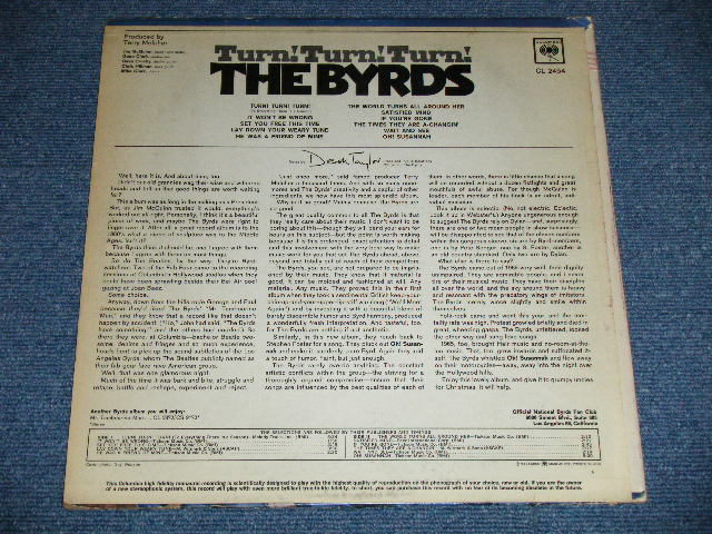 画像: BYRDS, THE - TURN! TURN! TURN!  (Matrix # A) 1A / B) 1A )( Ex+/Ex++ Looks:Ex+ ) / 1965 US AMERICA ORIGINAL MONO '360 Sound Label' Used LP 