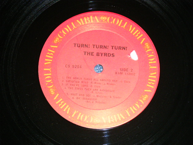 画像: BYRDS, THE - TURN! TURN! TURN!(Matrix # A) 1E Hand Writing / B) 2A ) (Ex+++/MINT-) / Early 1970 US AMERICA "2nd Ptress Label"  Used LP 