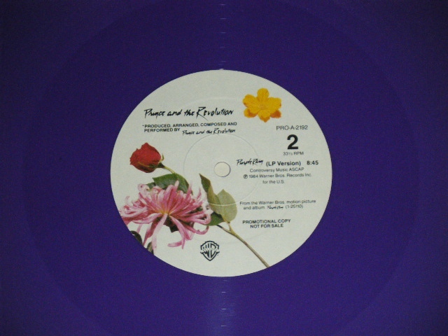 画像: PRINCE - PURPLE RAIN ( Ex-/MINT-) / 1985 US AMERICA ORIGINAL "PROMO ONLY""PURPLE WAX Vinyl"  Used 12"  