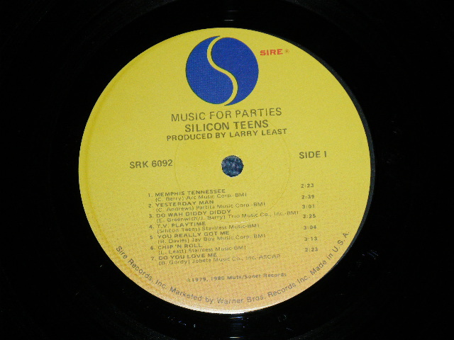 画像: SILICON TEENS - MUSIC FOR PARTIES : SYNTHSIZER POP,TECHN-POP( Ex++/MINT- ) / 1979 US AMERICA  ORIGINAL  Used   LP