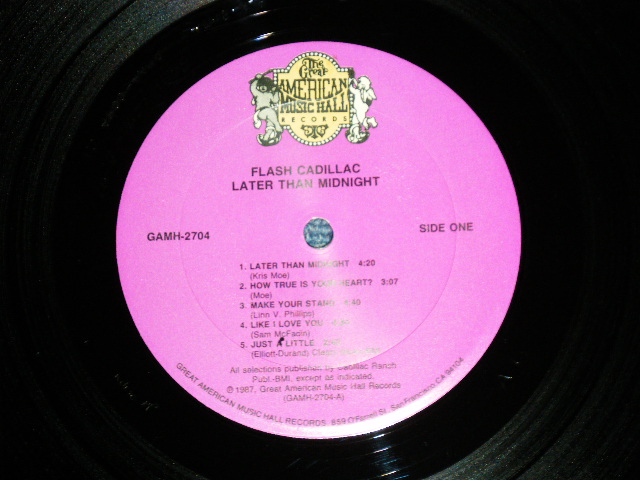 画像: FLASHCADILLAC - LATER THAN MIDNIGHT  ( Ex+/Ex+++ )  / 1987  US AMERICA ORIGINAL Used LP 