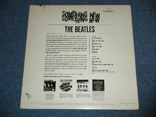 画像: THE BEATLES -  SOMETHING NEW ( Ex+/Ex++)  / 1964 CANADA ORIGINAL " BLACK with RAINBOW COLOR BAND  Label" MONO Used LP  