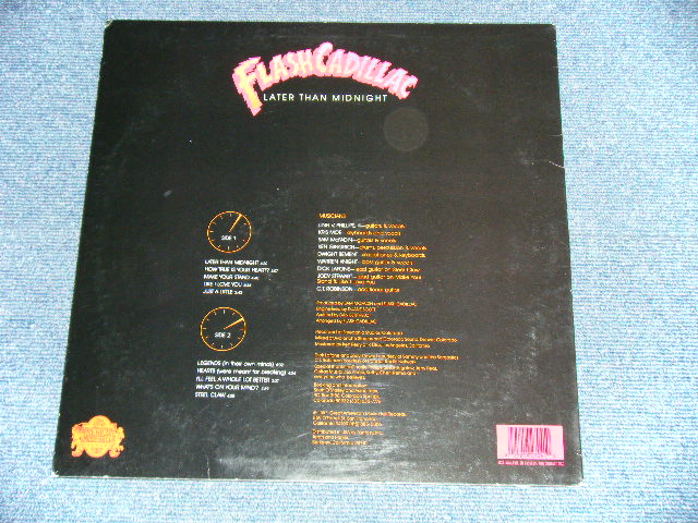 画像: FLASHCADILLAC - LATER THAN MIDNIGHT  ( Ex+/Ex+++ )  / 1987  US AMERICA ORIGINAL Used LP 