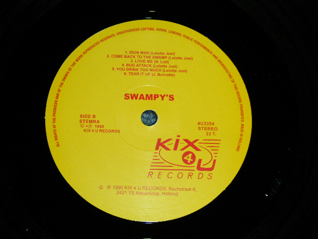 画像: THE SWAMPY'S  - COME BACK TO THE SWAMP  ( NEW)  / 1990 HOLLAND ORIGINAL "BRAND NEW" LP 