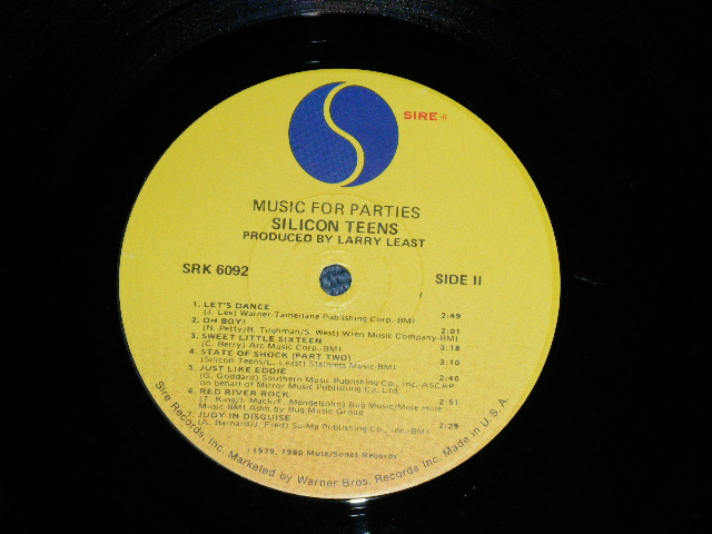 画像: SILICON TEENS - MUSIC FOR PARTIES : SYNTHSIZER POP,TECHN-POP( Ex++/MINT- ) / 1979 US AMERICA  ORIGINAL  Used   LP
