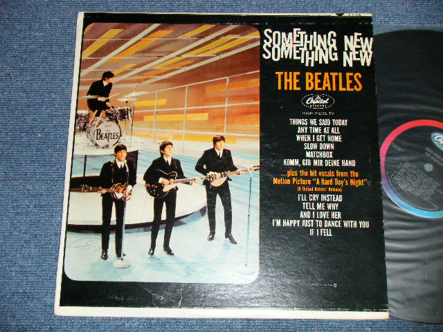 画像1: THE BEATLES -  SOMETHING NEW ( Ex+/Ex++)  / 1964 CANADA ORIGINAL " BLACK with RAINBOW COLOR BAND  Label" MONO Used LP  