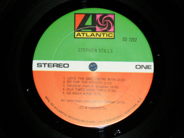 画像: STEPHEN STILLS - STEPHEN STILLS (Matrix #A)ST-A-70235-G  MADDEN AT [ARTISAN Mark] T  B)ST-A-70236-J  AT W A [ARTISAN Mark] T 1) "CTH/TERRE HAUTE Press in INDIANA"(Ex++/MINT-)  / 1970 US AMERICA ORIGINAL 1st Press Label "1841 BROADWAY at Bottom Label""  Used LP 