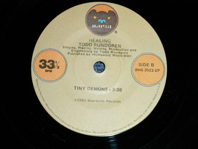 画像: TODD RUNDGREN - HEALING with BONUS EP (Ex++/MINT- ) / 1981 US AMERICA ORIGINAL  Used LP with BONUS EP