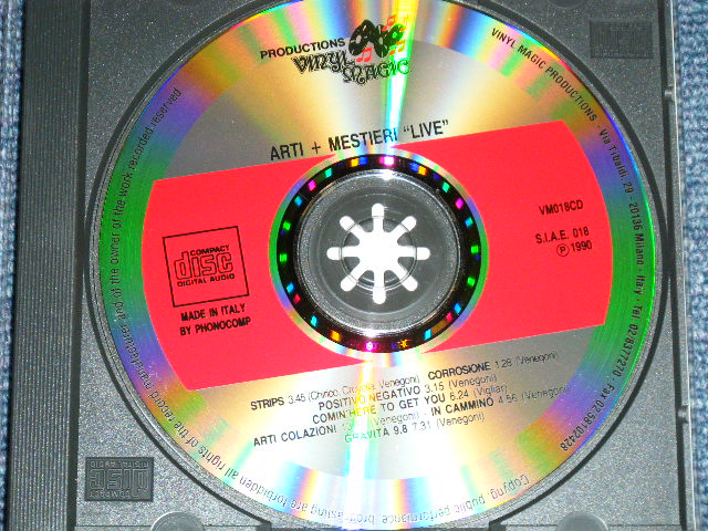 画像: ARTI + MESTIERI - LIVE ( MINT-/MINT)  / 1993  ITALY  +JAPAN Liner ORIGINAL Used CD 