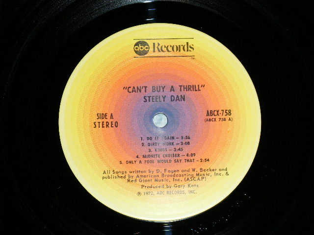 画像: STEELY DAN - CAN'T BUY A THRILL( MINT-/MINT-)  / 1974  US AMERICA  2nd Press "Multi COLORED TARGET Label" Used LP 