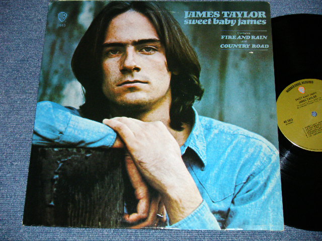 画像1: JAMES TAYLOR - SWEET BABY JAMES : NON POSTER SONG SHEET : 2nd Press "TITLE Credit" on Front Cover  (Matrix #A) S1 WS 1843-A 39638-1D B) S1 WS 1843-B 39639-6-1D  LAZERUS) "SANTA MONICA Press"  ( Ex++/Ex++ Looks:MINT-) / 1970 US ORIGINAL 1st Press GREEN & "WB" Label Used  LP